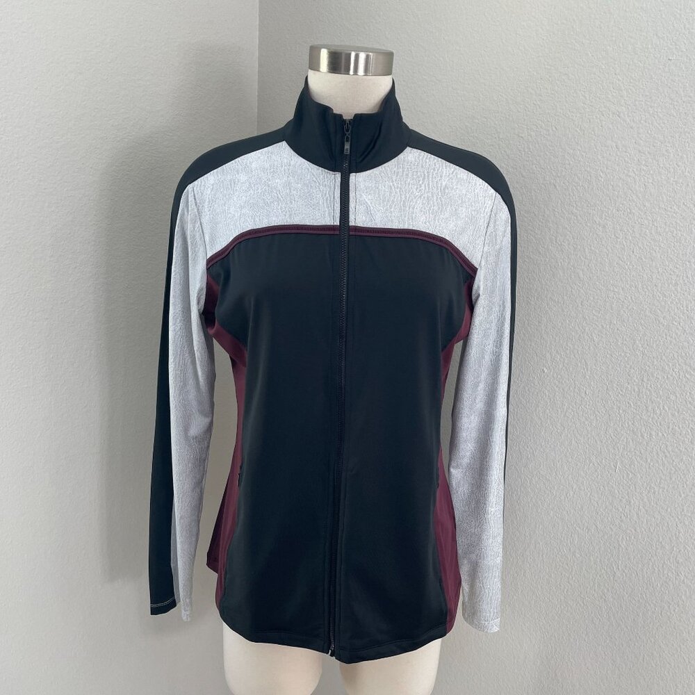 Tail Womens Medium Full Zip Up Jacket Athletic Tennis‎ Golf Stretch